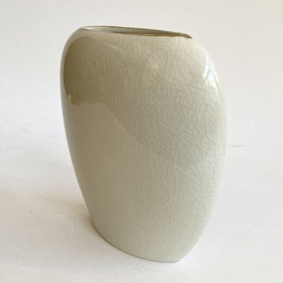 Vintage Asian Japanese Vase Porcelain Flower Cart Cream Pink Small Made in Japan - Picture 4 of 16